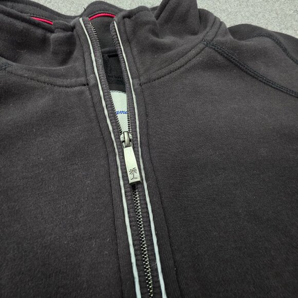 Tommy Bahama Mens XXL 1/4 Zip Pullover Long Sleeve Pima Cotton‎ Black Preppy - Picture 4 of 6